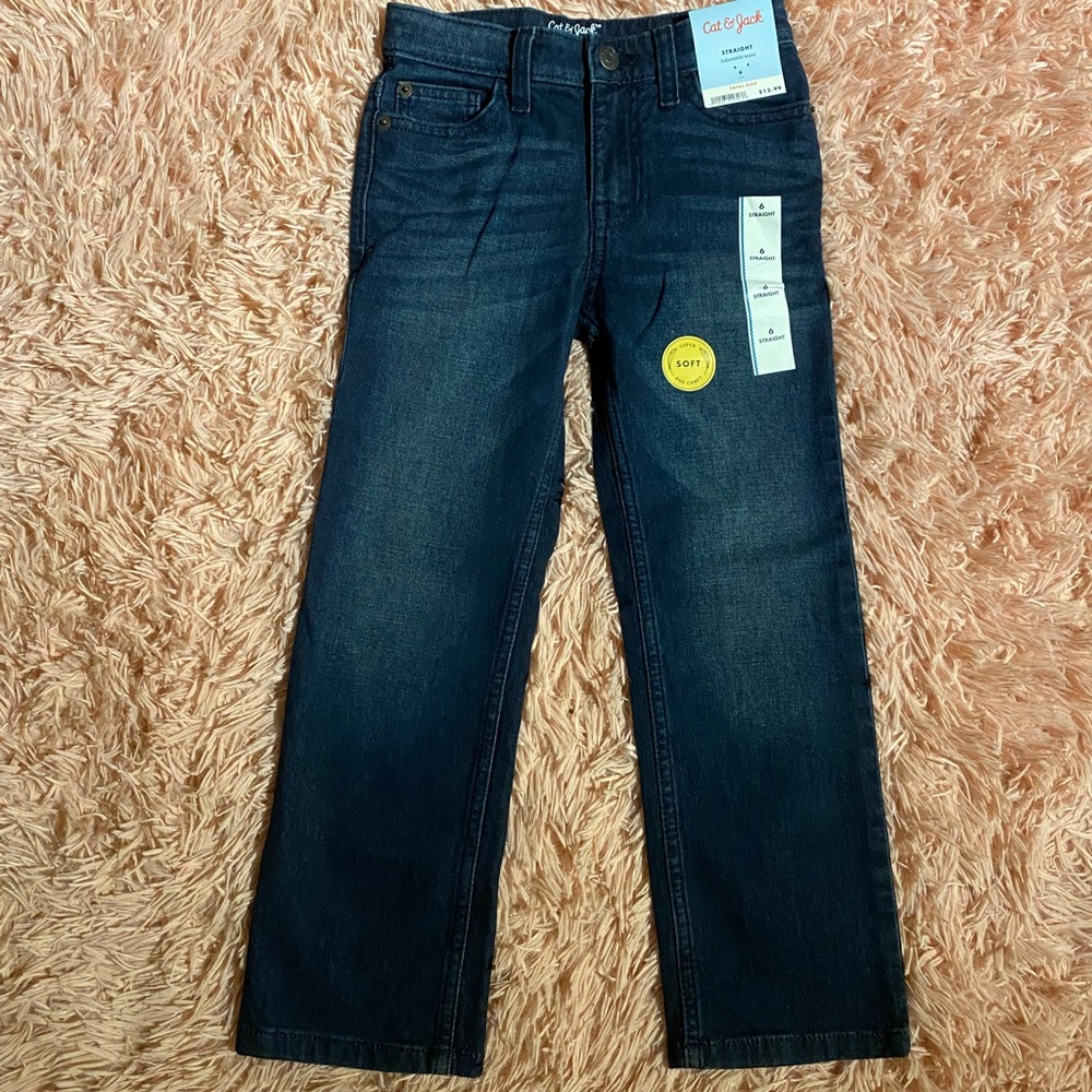 Boys size 6 straight leg cat & jack jeans